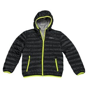 Eddie Bauer REVERSIBLE 2-in-1 DOWN FILL Winter Puffer Parka Coat - Kids L